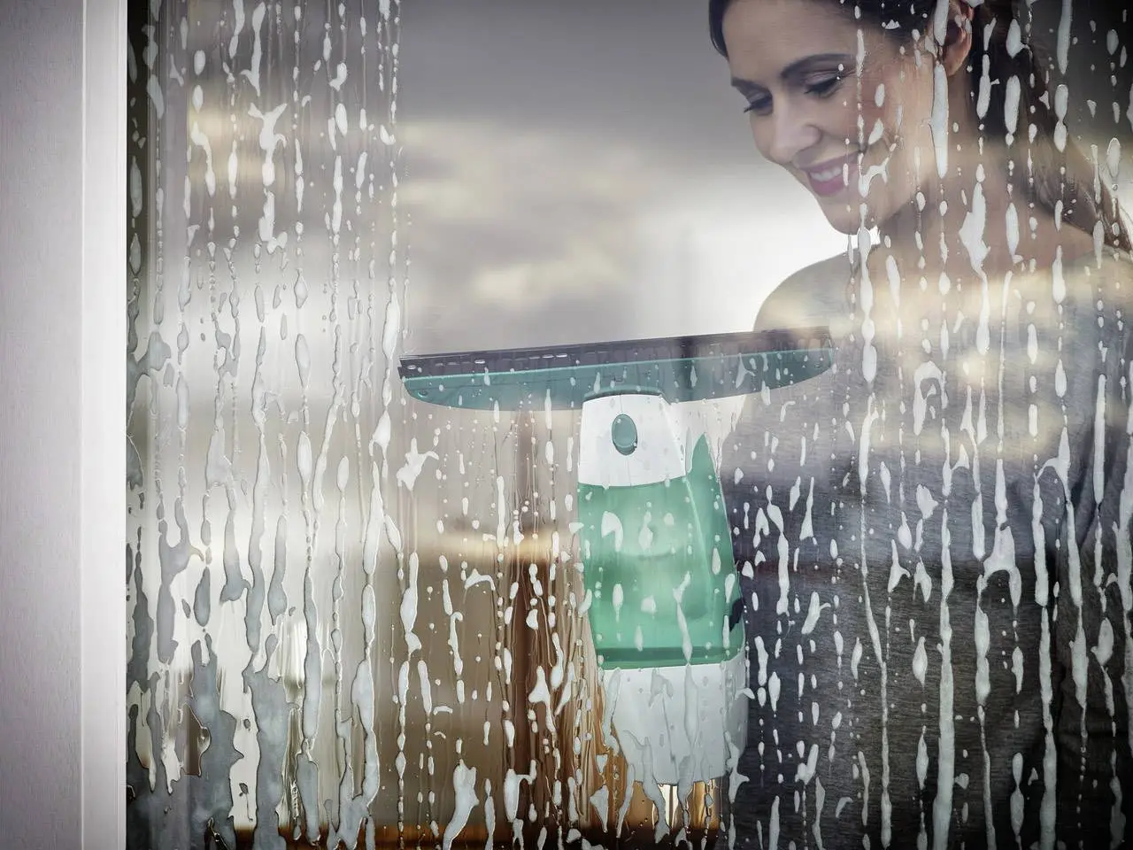 Оконный пылесос Leifheit Dry&Clean 51003 (White/Green)