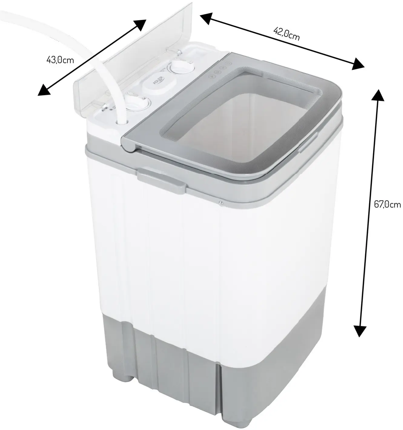 Стиральная машина Adler AD 8057 (White) - 3