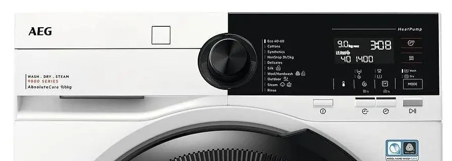 Masina de spalat cu uscator AEG LWR96944B (White/Black) - 2