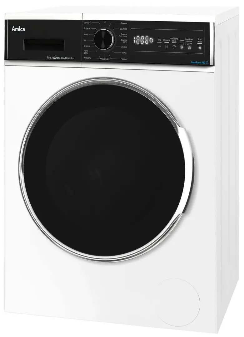 Masina de spalat Amica WA3S712BLiSHB (White/Black)