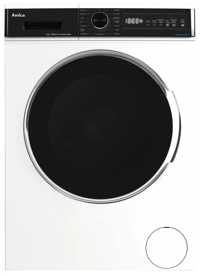 Masina de spalat Amica WA3S712BLiSHB (White/Black)