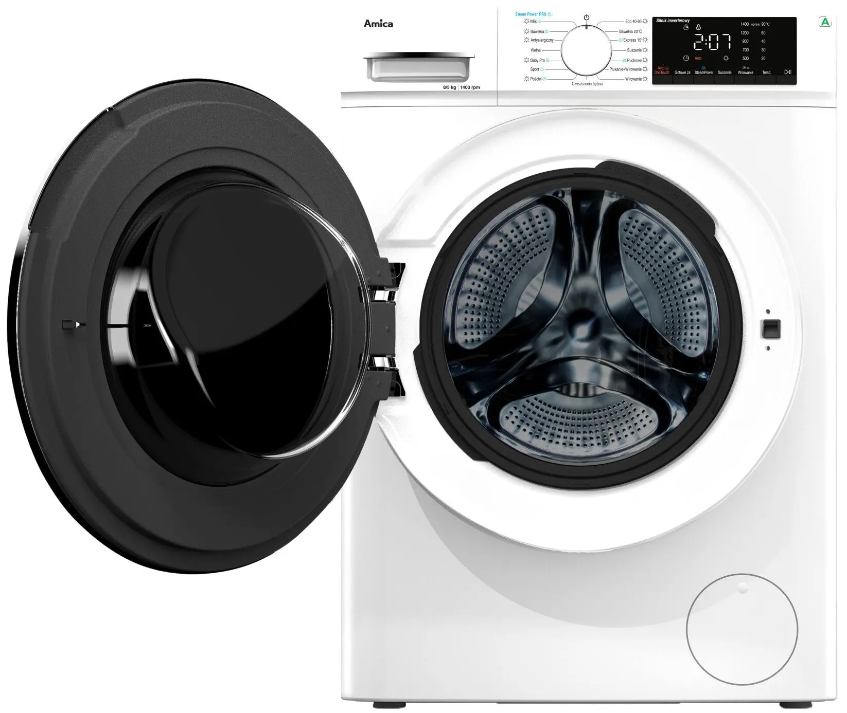 Стиральная машина с сушкой Amica A1WDS8514DLiStH (White) - 2