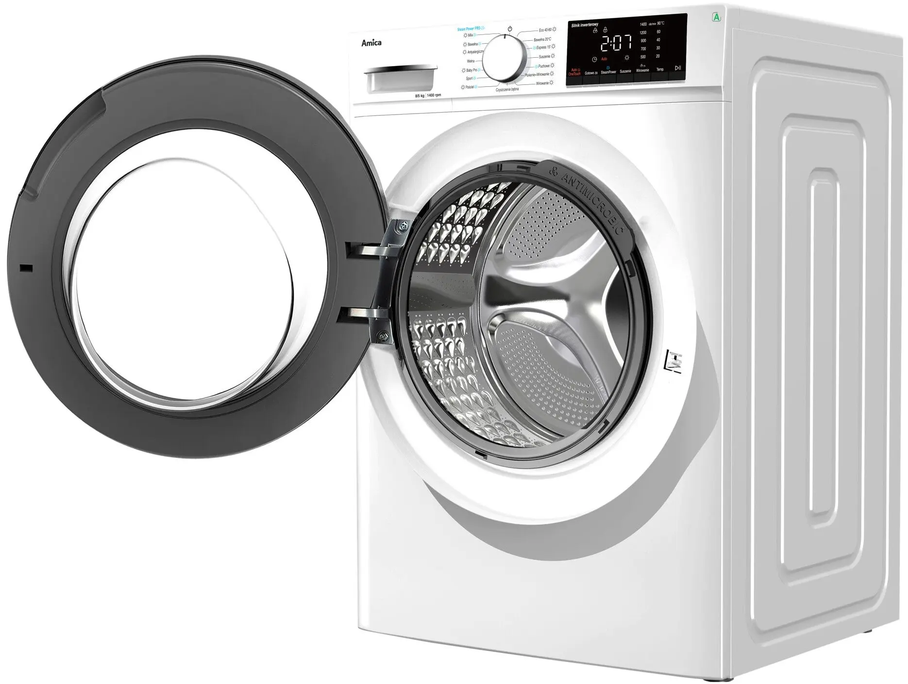 Стиральная машина с сушкой Amica A1WDS8514DLiStH (White) - 4