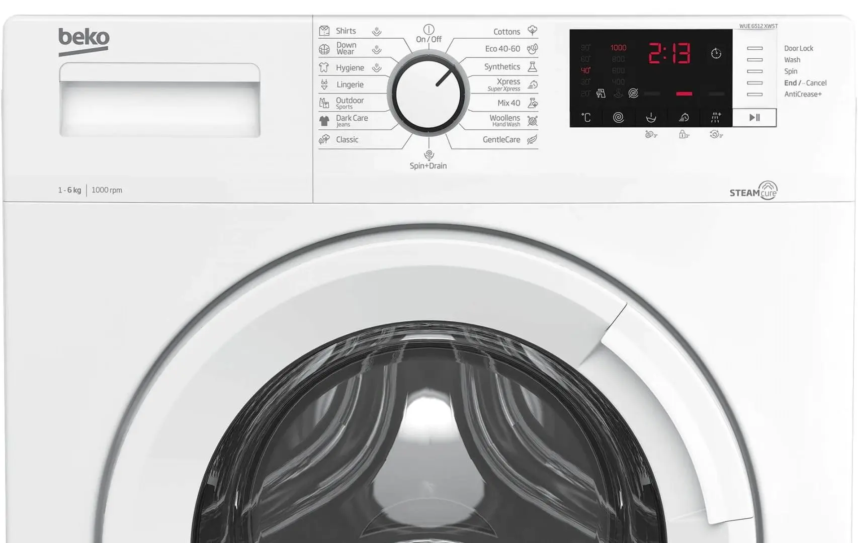 Masina de spalat Beko WUE6512XWST (White)