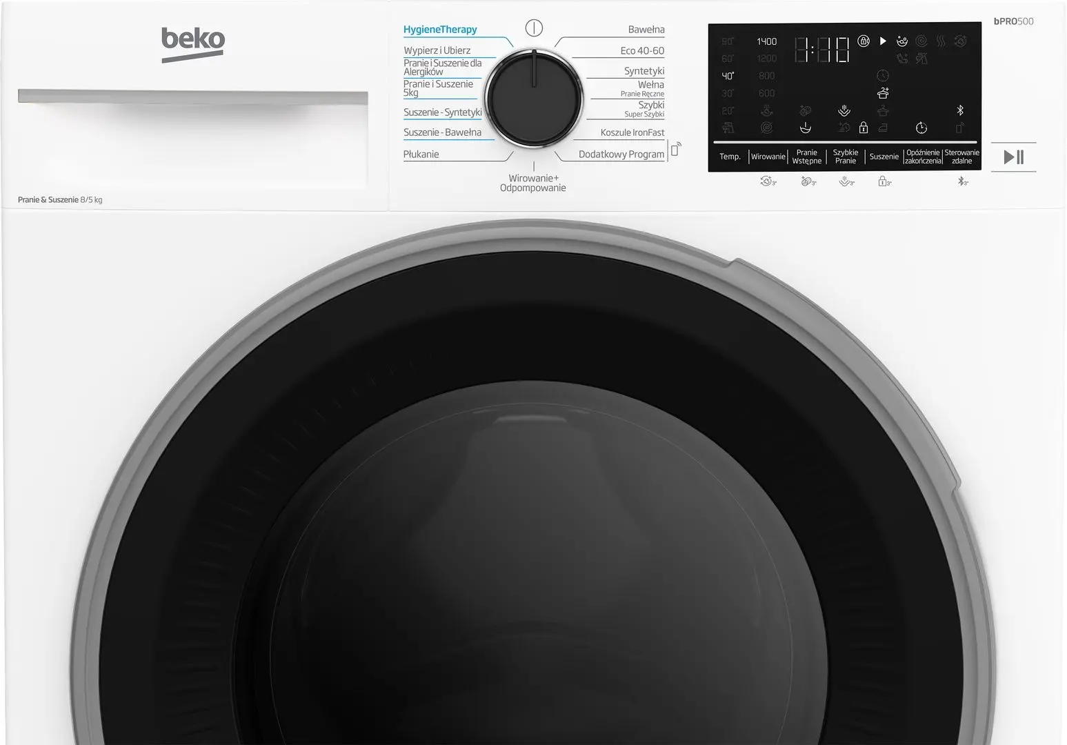 Masina de spalat cu uscator Beko B5DFT584427WPB (White) - 4