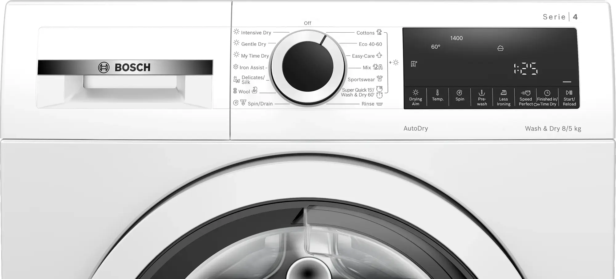 Masina de spalat cu uscator Bosch WNA13400BY (White) - 2