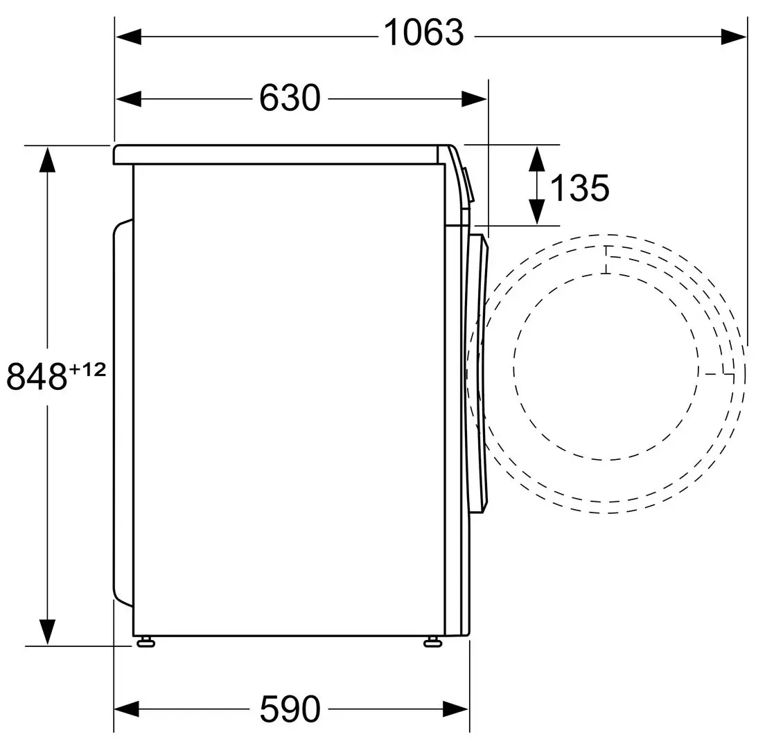 Mașină de spălat cu uscator Bosch WNA13401PL (White)