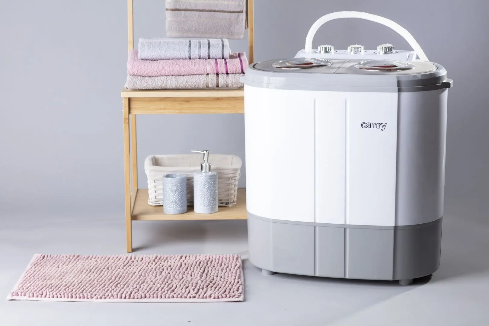 Masina de spalat portabila Camry CR 8052 (White/Grey)