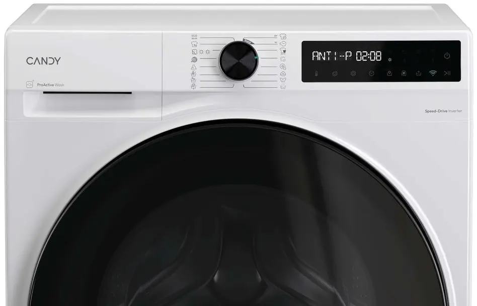 Masina de spalat cu uscator Candy ProWash&Dry 500 BWR 4138BL8-S (White/Black) - 5