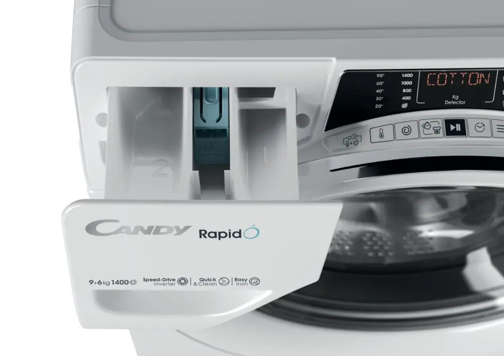 Стиральная машина с сушкой Candy Rapido ROW4966DWMCT/1-S (White) - 8