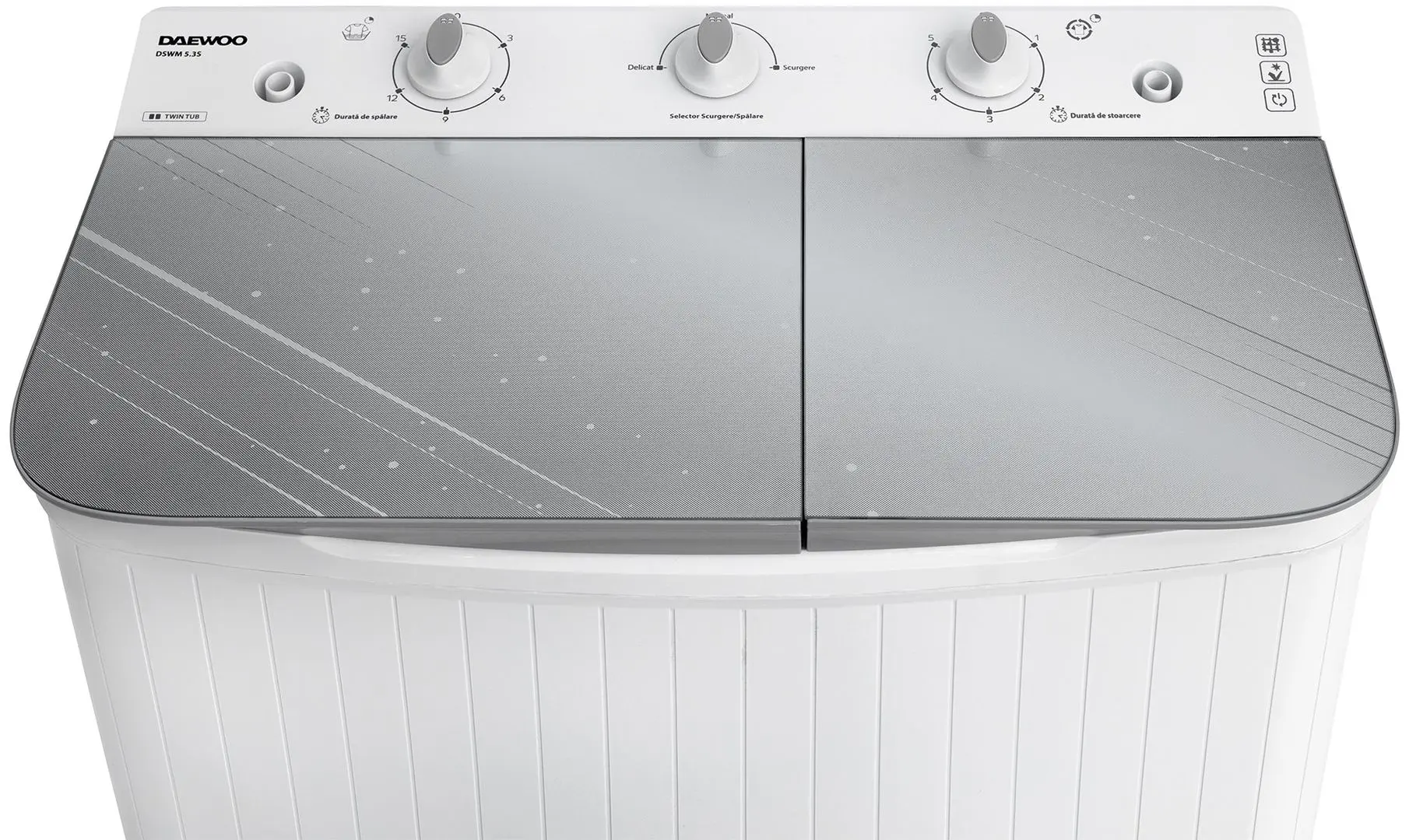 Masina de spalat Daewoo DSWM 5.3S (White/Grey)