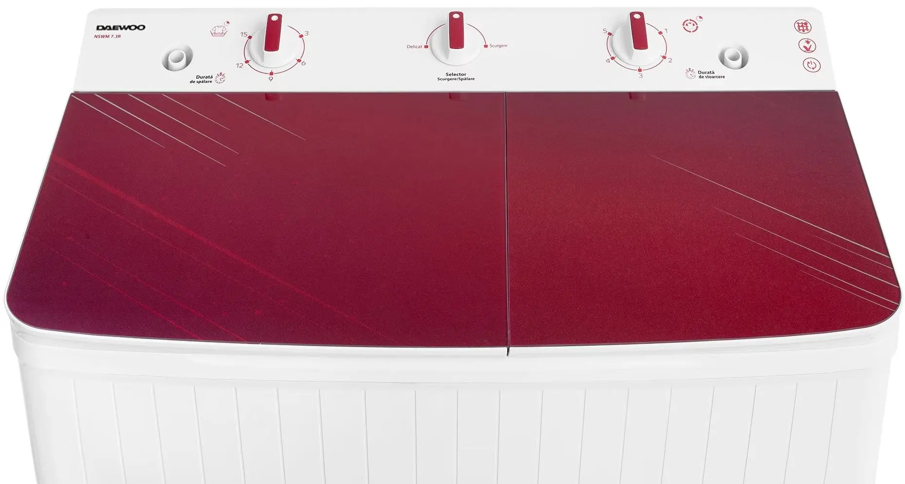 Masina de spalat Daewoo DSWM 7.3R (White/Red)