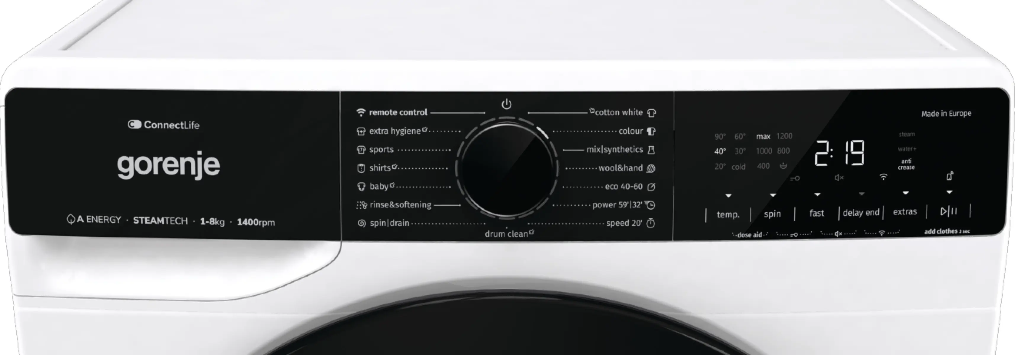 Masina de spalat Gorenje WPNA84A2TSWIFI (White)