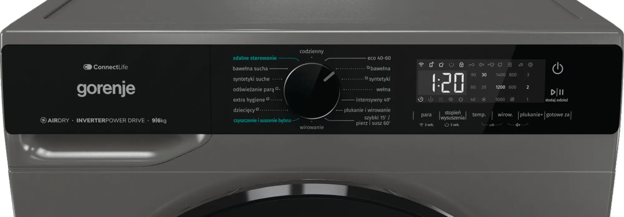 Masina de spalat cu uscator Gorenje WD2PA964ADT/PL (Dark Grey) - 4