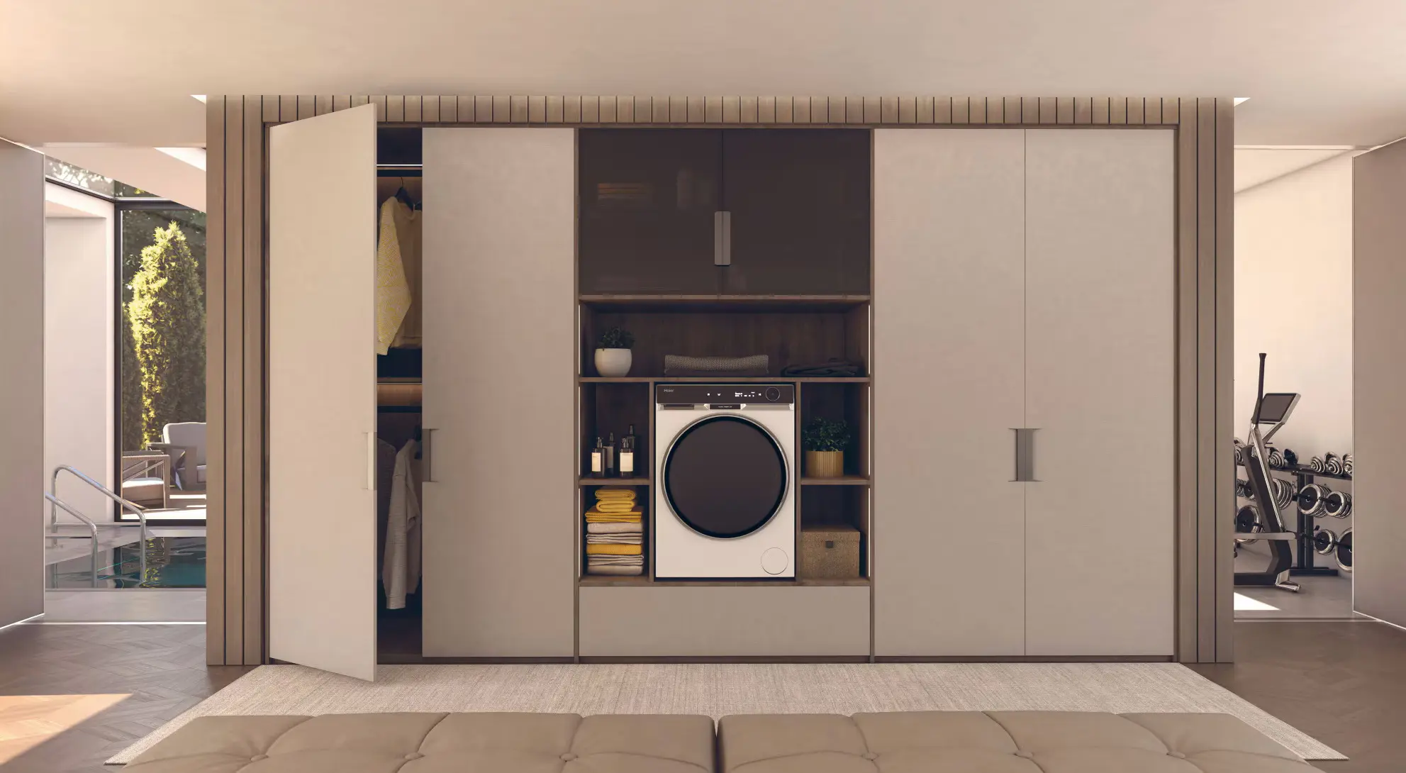 Стиральная машина с сушкой Haier HWD100-BD14397US (White)