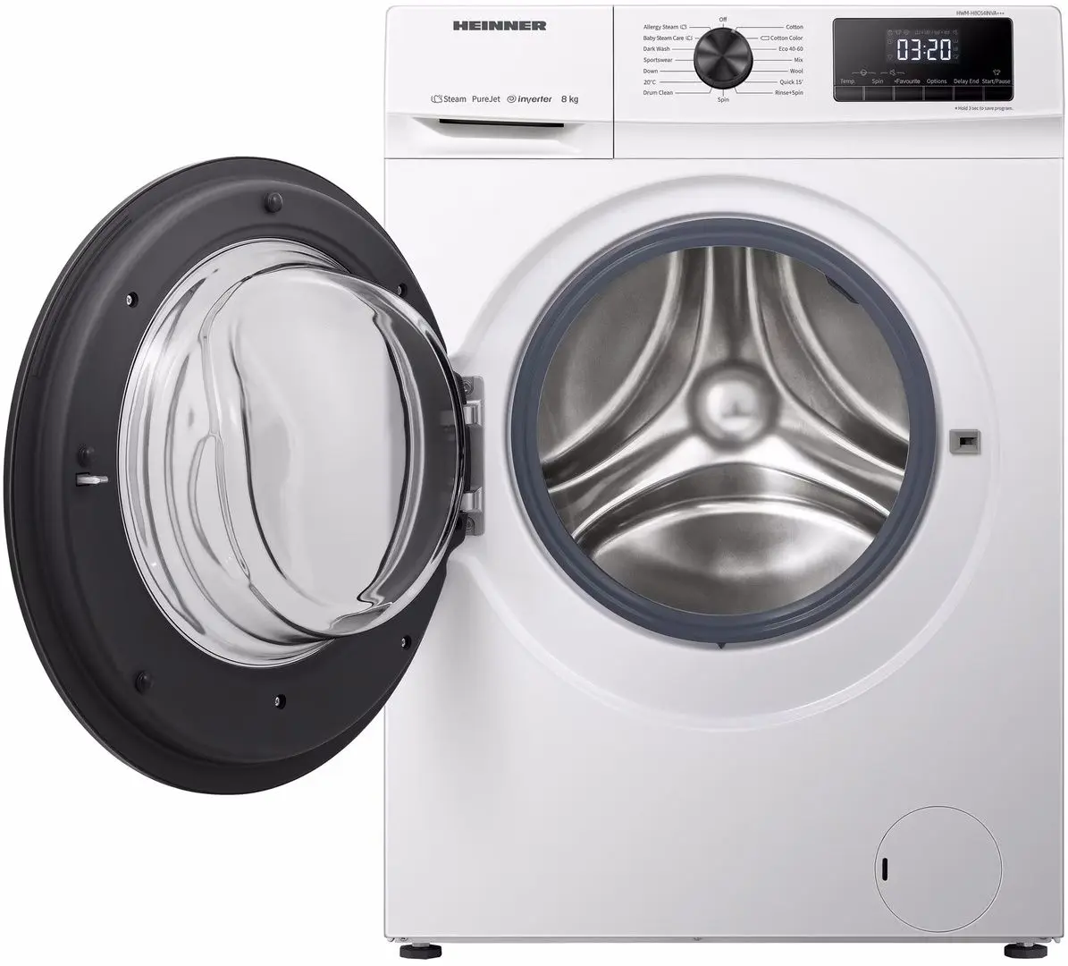 Masina de spalat Heinner HWM-H8014INVA+++ (White)