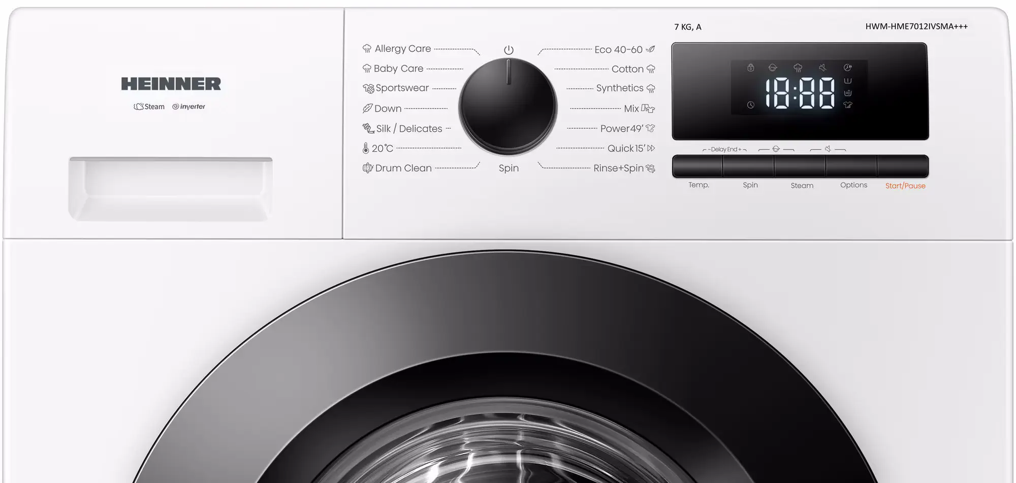 Стиральная машина Heinner HWM-HME7012IVSMA+++ (White)