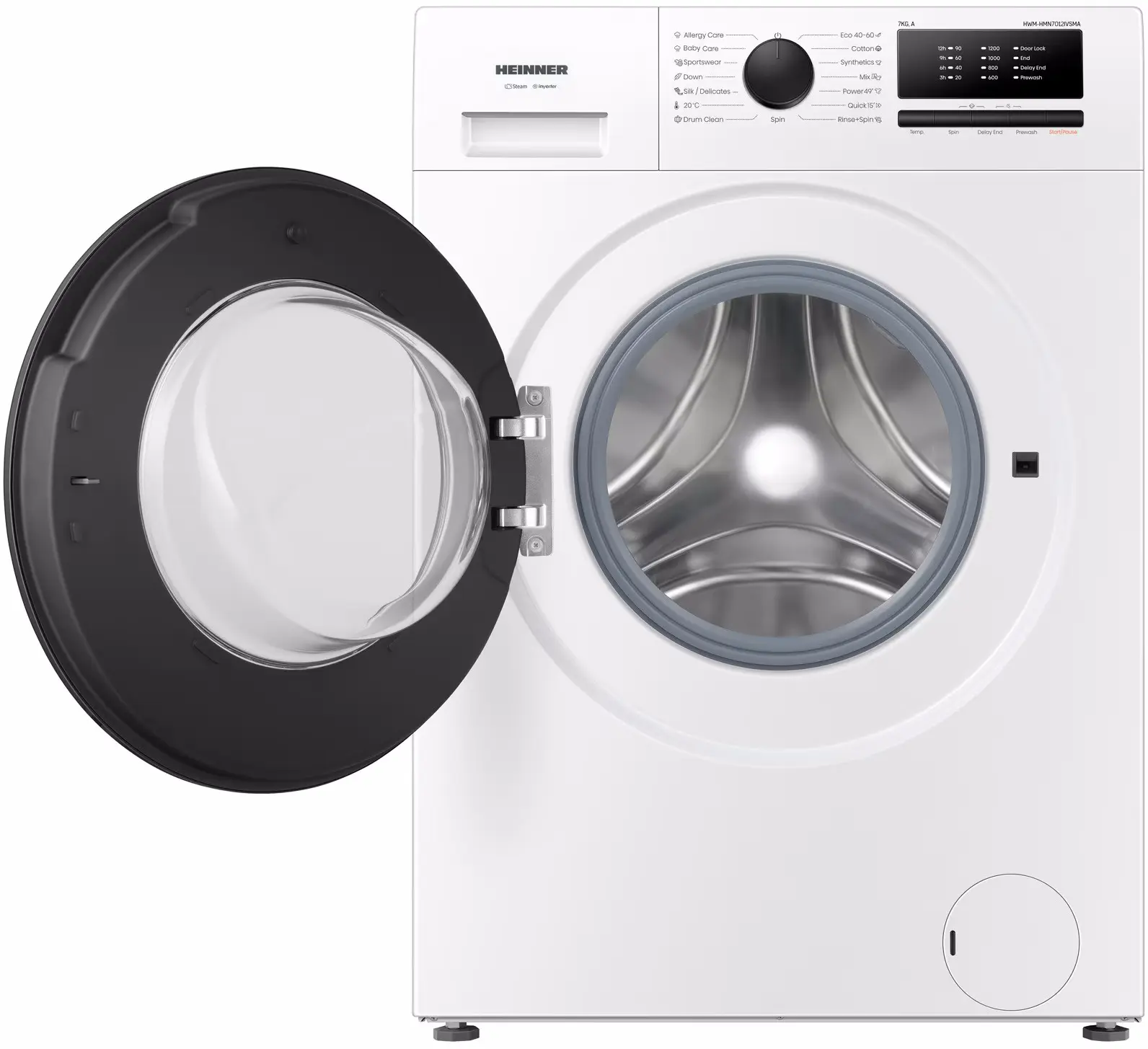 Masina de spalat Heinner HWM-HMN7012IVSMA (White) - 3