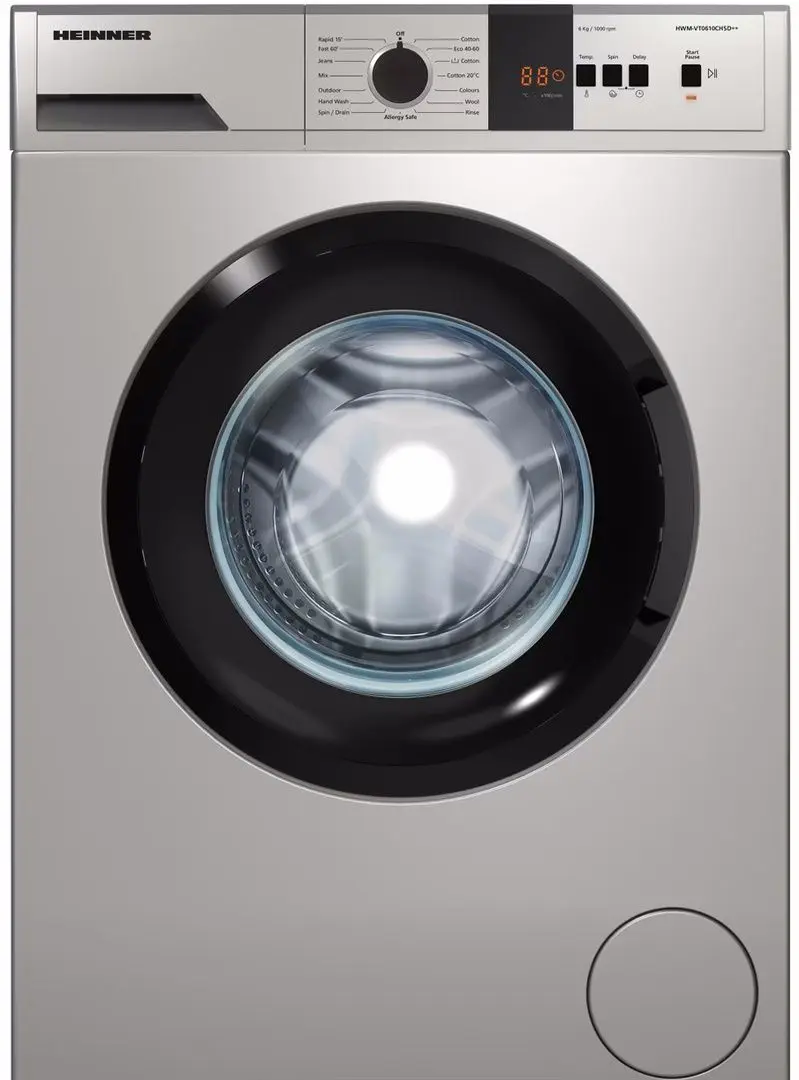 Masina de spalat Heinner HWM-VT0610CHSD++ (Silver)