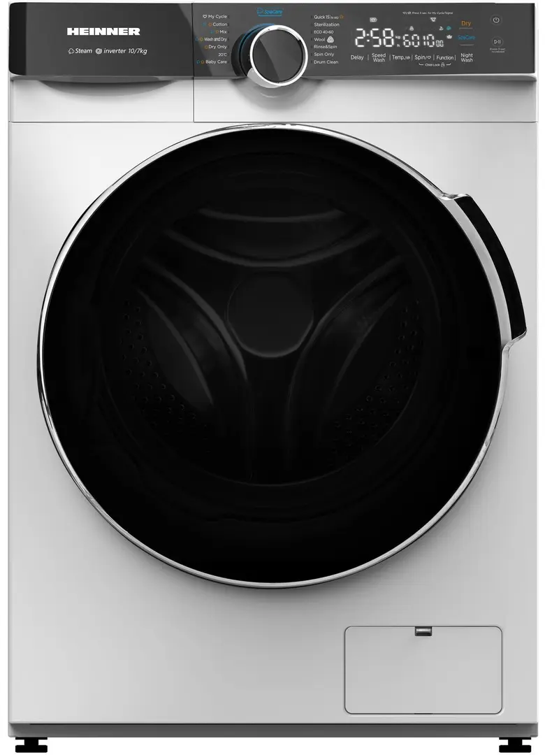 Стиральная машина с сушкой Heinner HWDM-M1014IVKB (White)