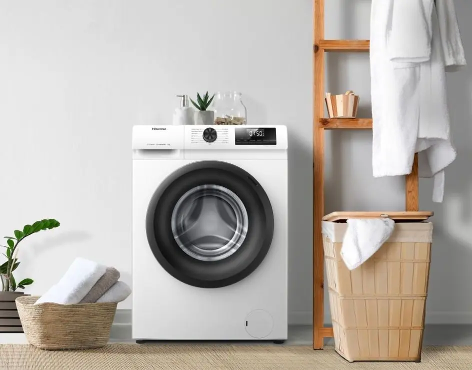 Masina de spalat Hisense WFQP7012EVM (White/Black)