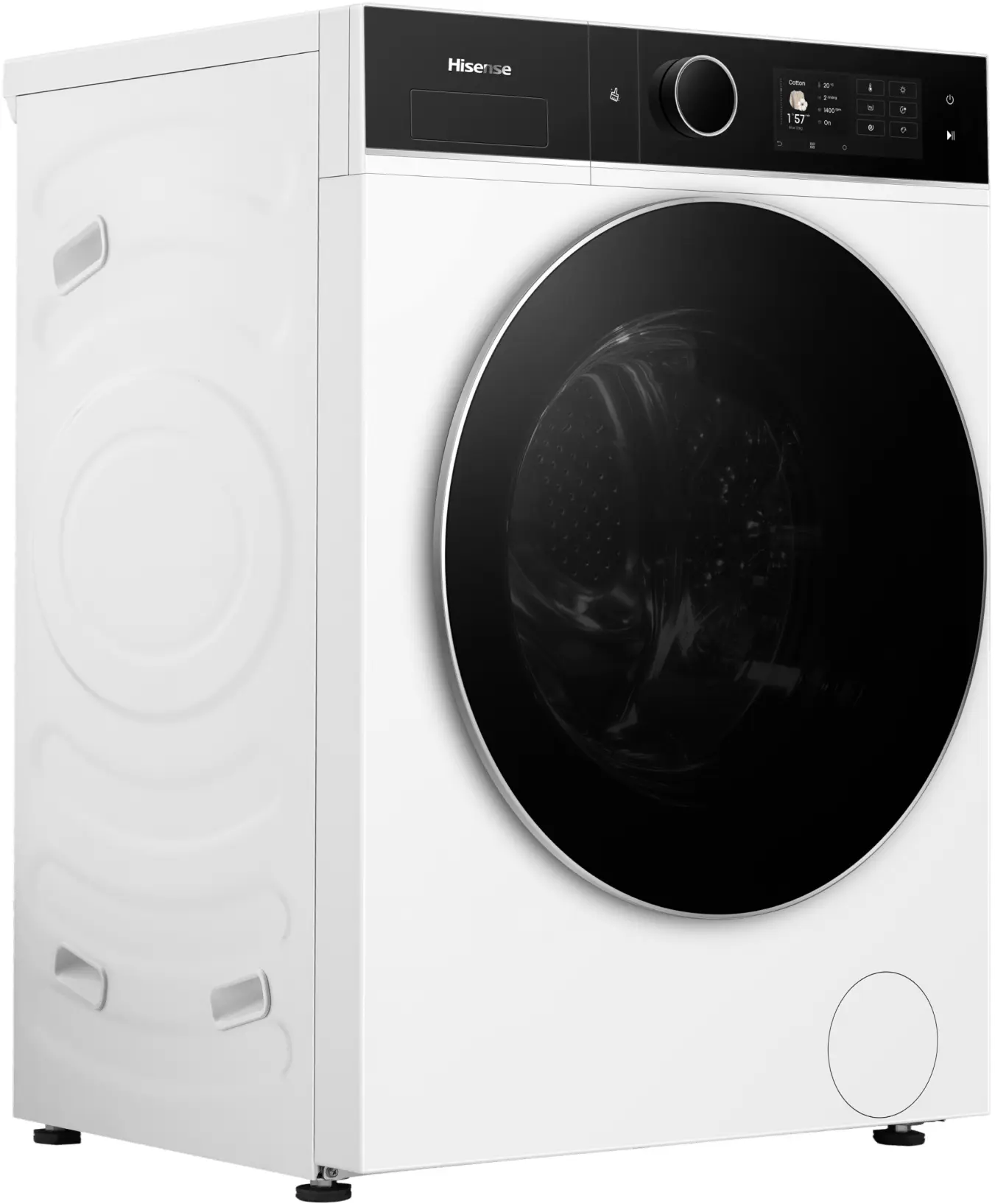 Masina de spalat cu uscator Hisense WD5I1245BWRH (White/Black) - 2