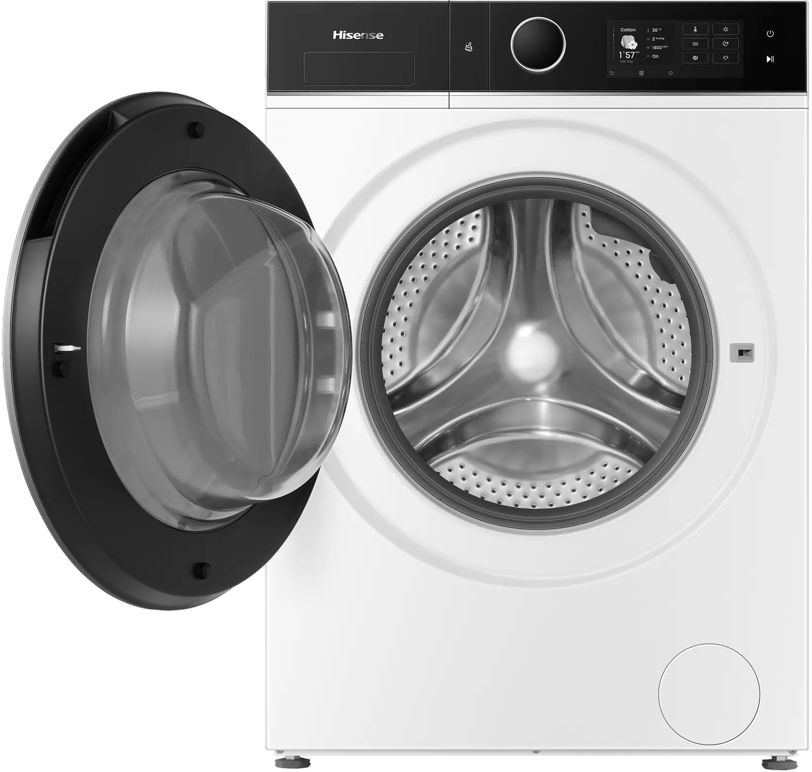 Masina de spalat cu uscator Hisense WD5I1245BWRH (White/Black) - 3