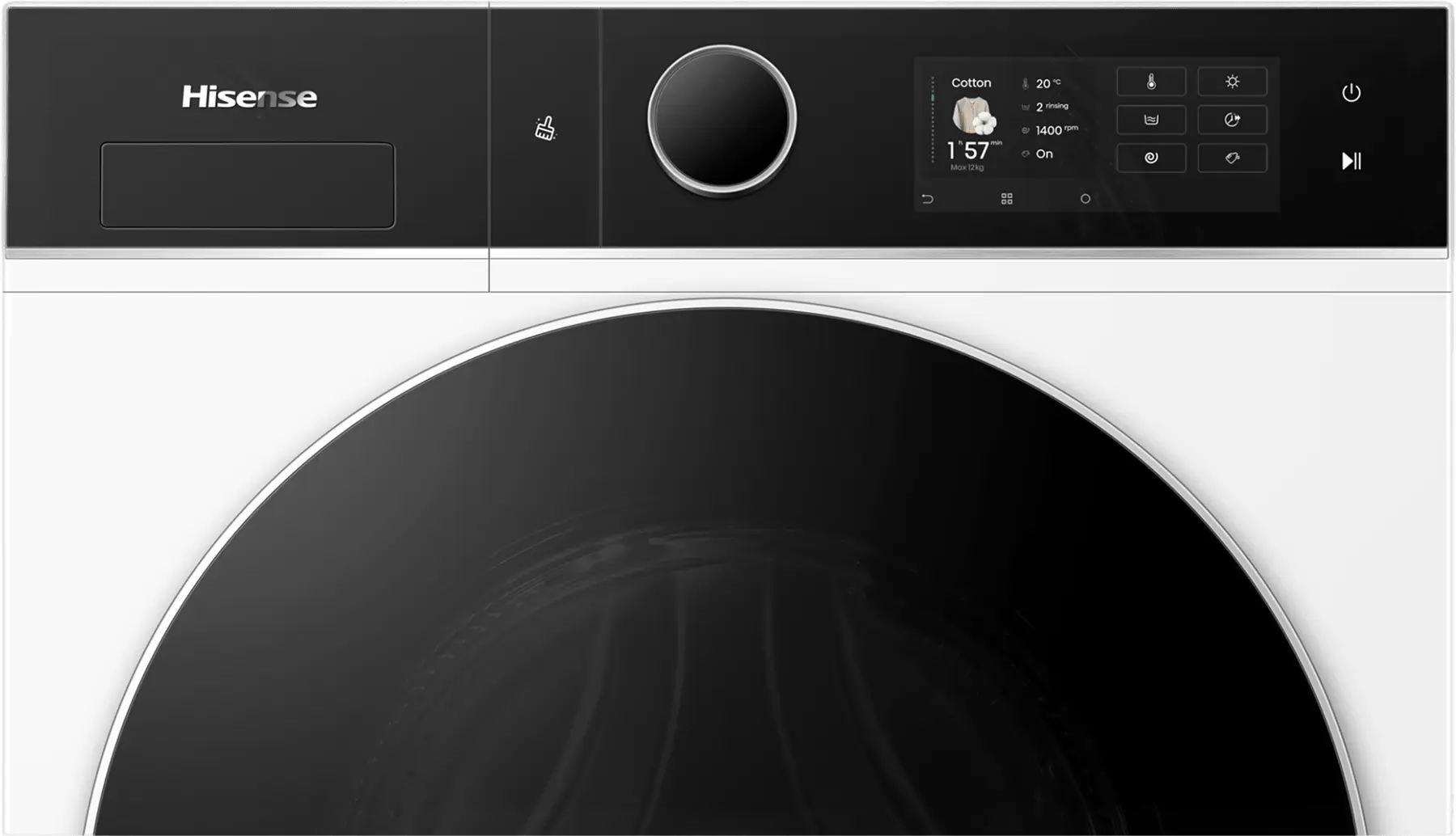 Masina de spalat cu uscator Hisense WD5I1245BWRH (White/Black) - 6