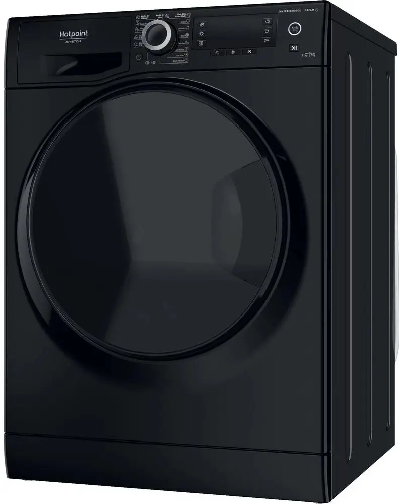 Masina de spalat cu uscator Hotpoint-Ariston NDD 11725 BDA EE (Black)