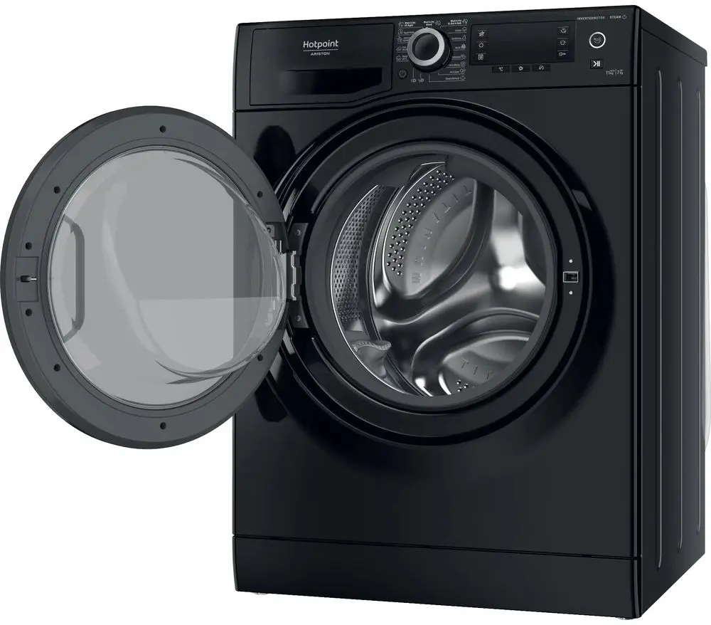 Masina de spalat cu uscator Hotpoint-Ariston NDD 11725 BDA EE (Black)