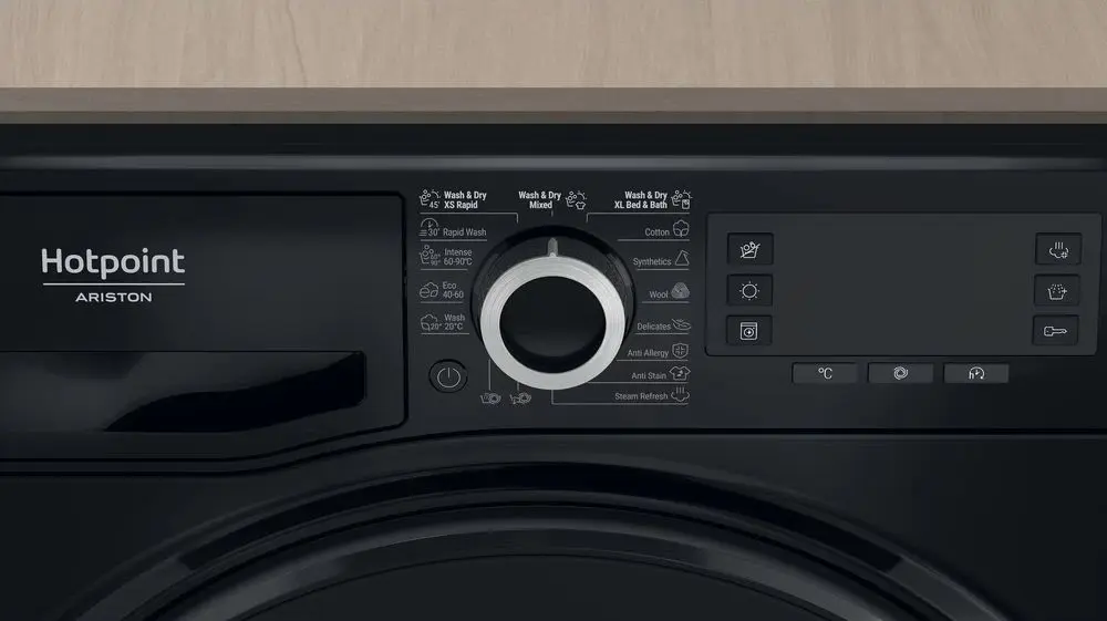 Masina de spalat cu uscator Hotpoint-Ariston NDD 11725 BDA EE (Black)