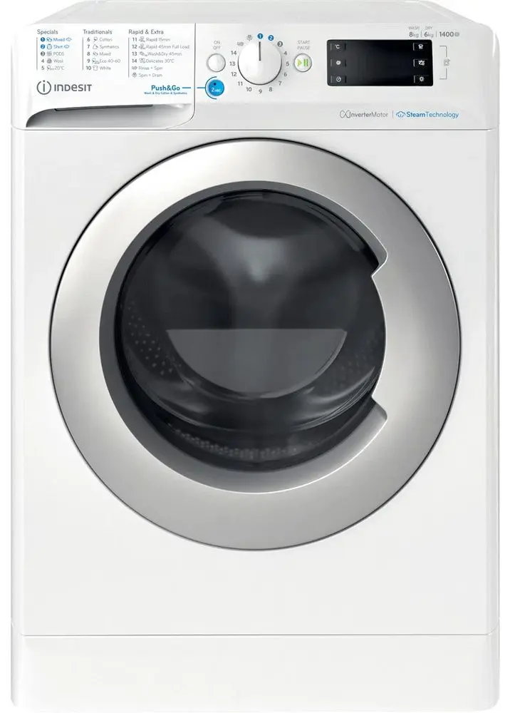 Masina de spalat cu uscator Indesit BDE 86436 WSV EE (White)