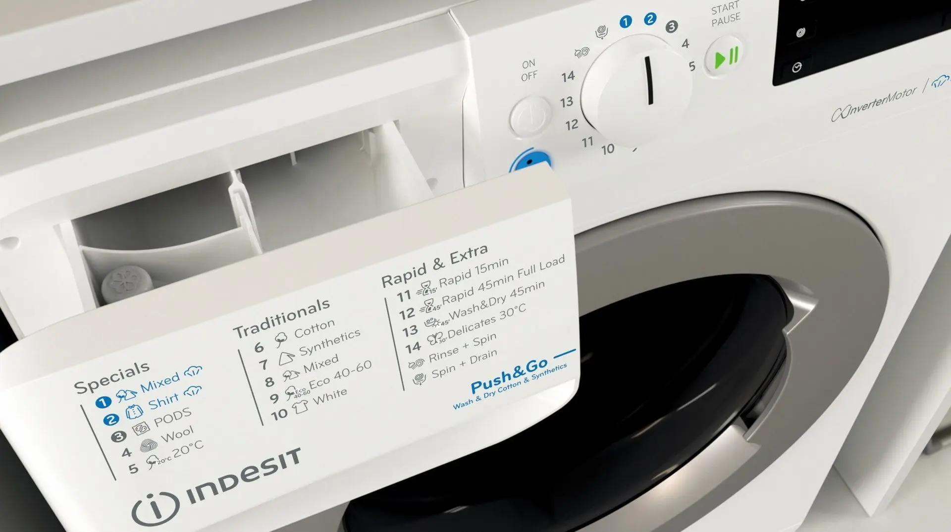 Стиральная машина с сушкой Indesit BDE 76435 WSV EE (White/Silver) - 2