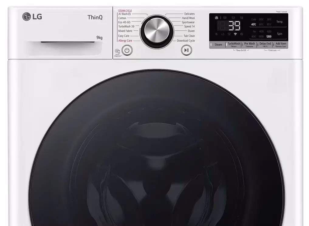 Masina de spalat LG F2WR709S2W (White/Black)