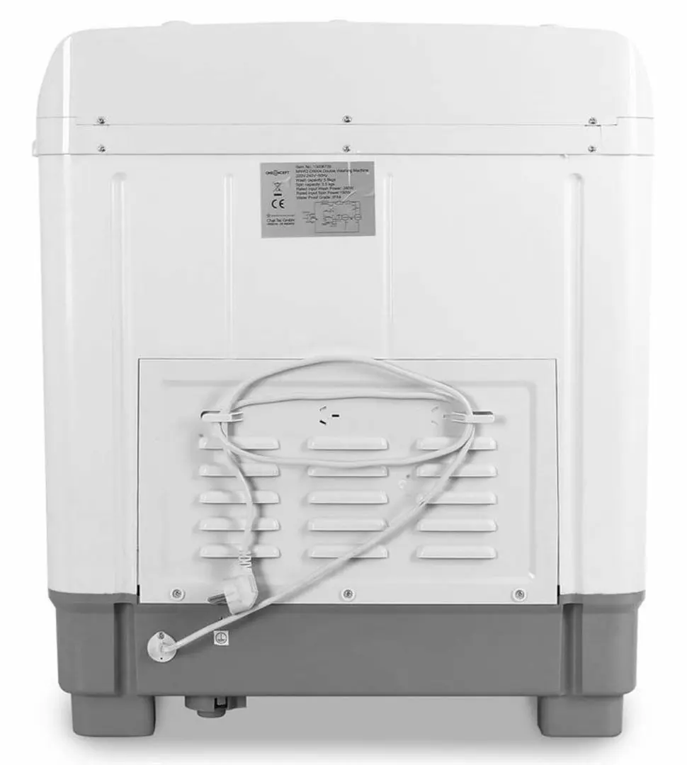 Masina de spalat portabila OneConcept DB004 Camping (White/Grey)
