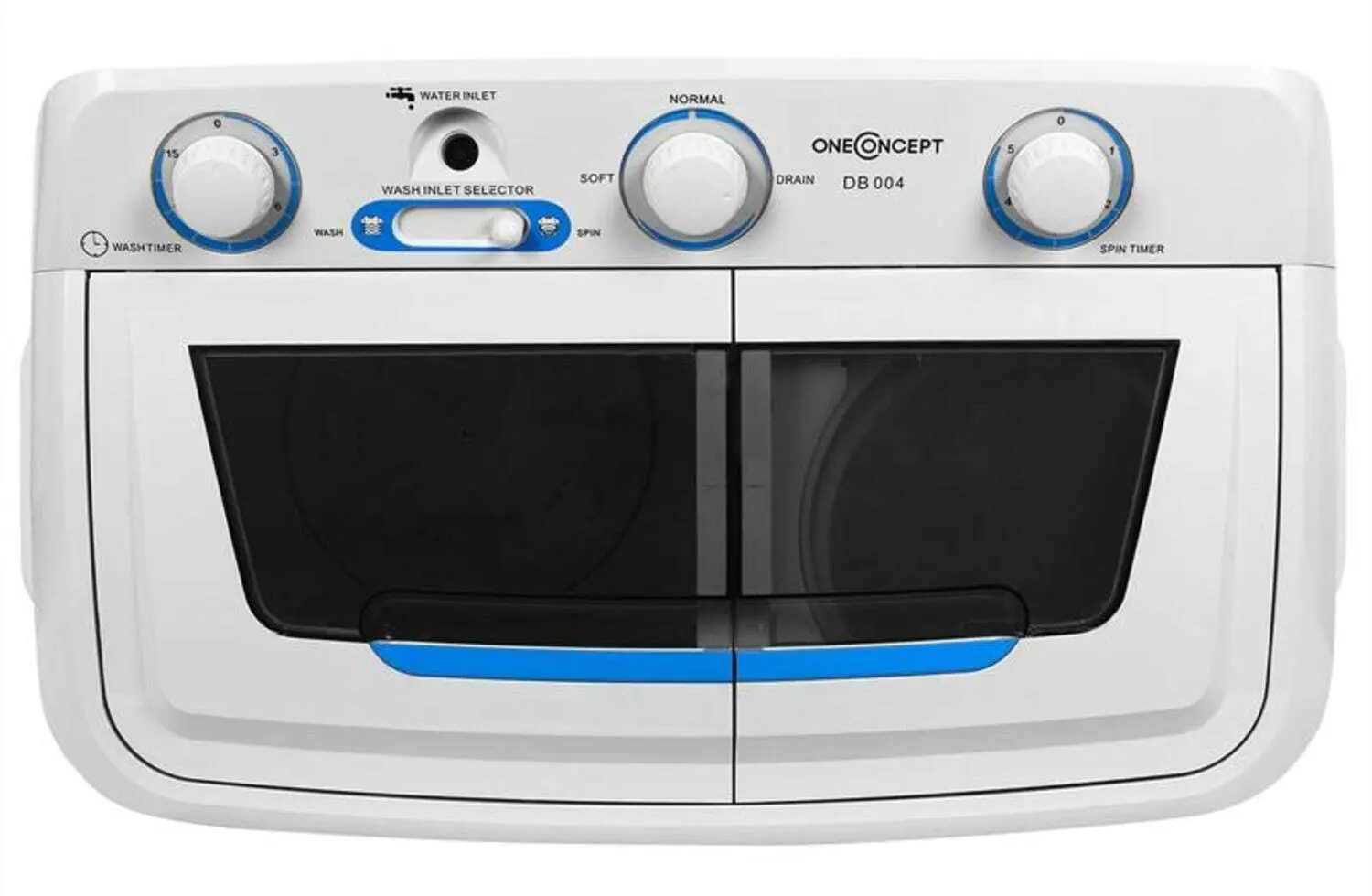 Masina de spalat portabila OneConcept DB004 Camping (White/Grey)