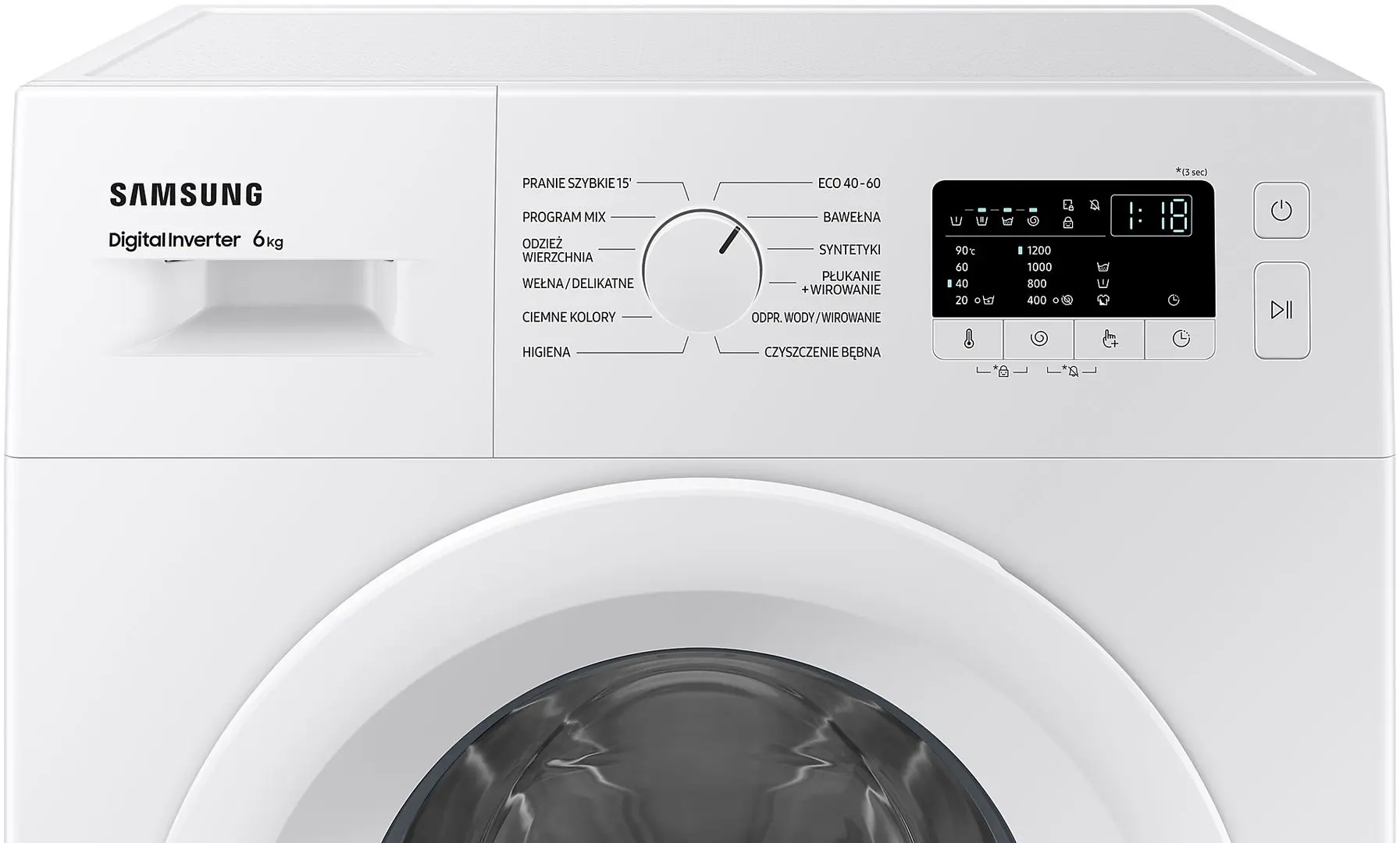 Mașină de spălat Samsung WW60A3120WE/EO (White)