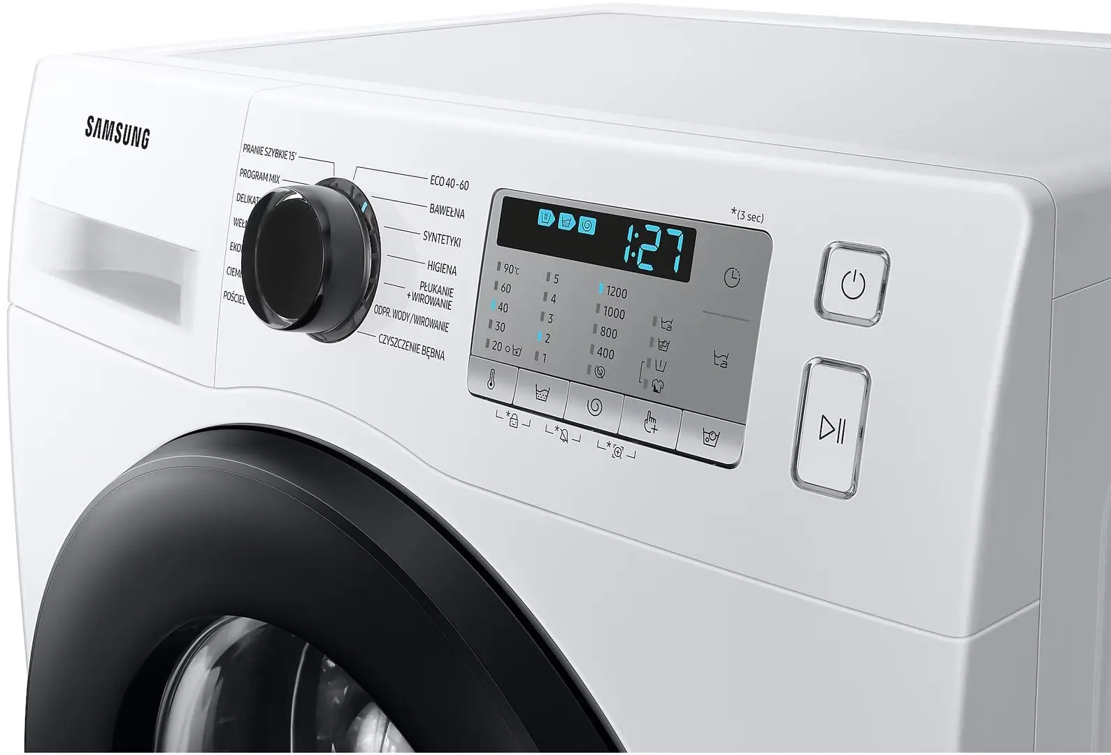 Стиральная машина Samsung WW70AGAS21AHEO (White/Black)