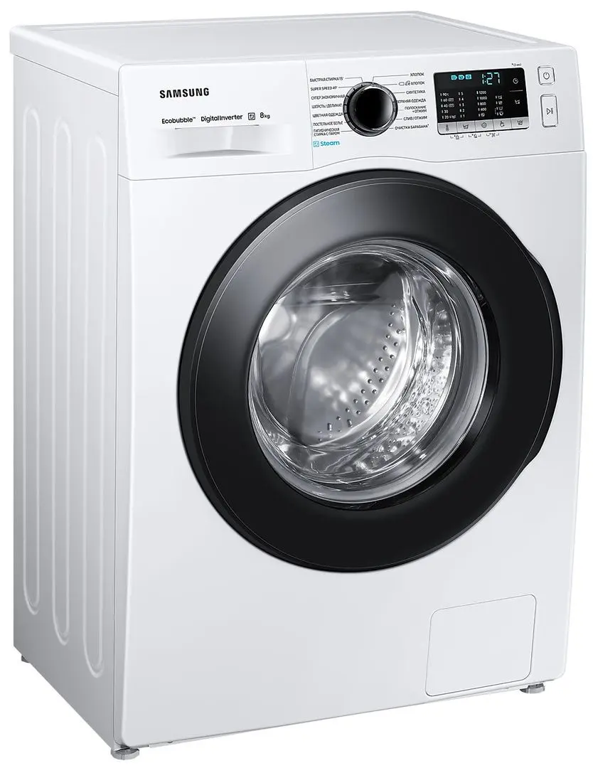 Стиральная машина Samsung WW80AGAS22AECE (White/Black)