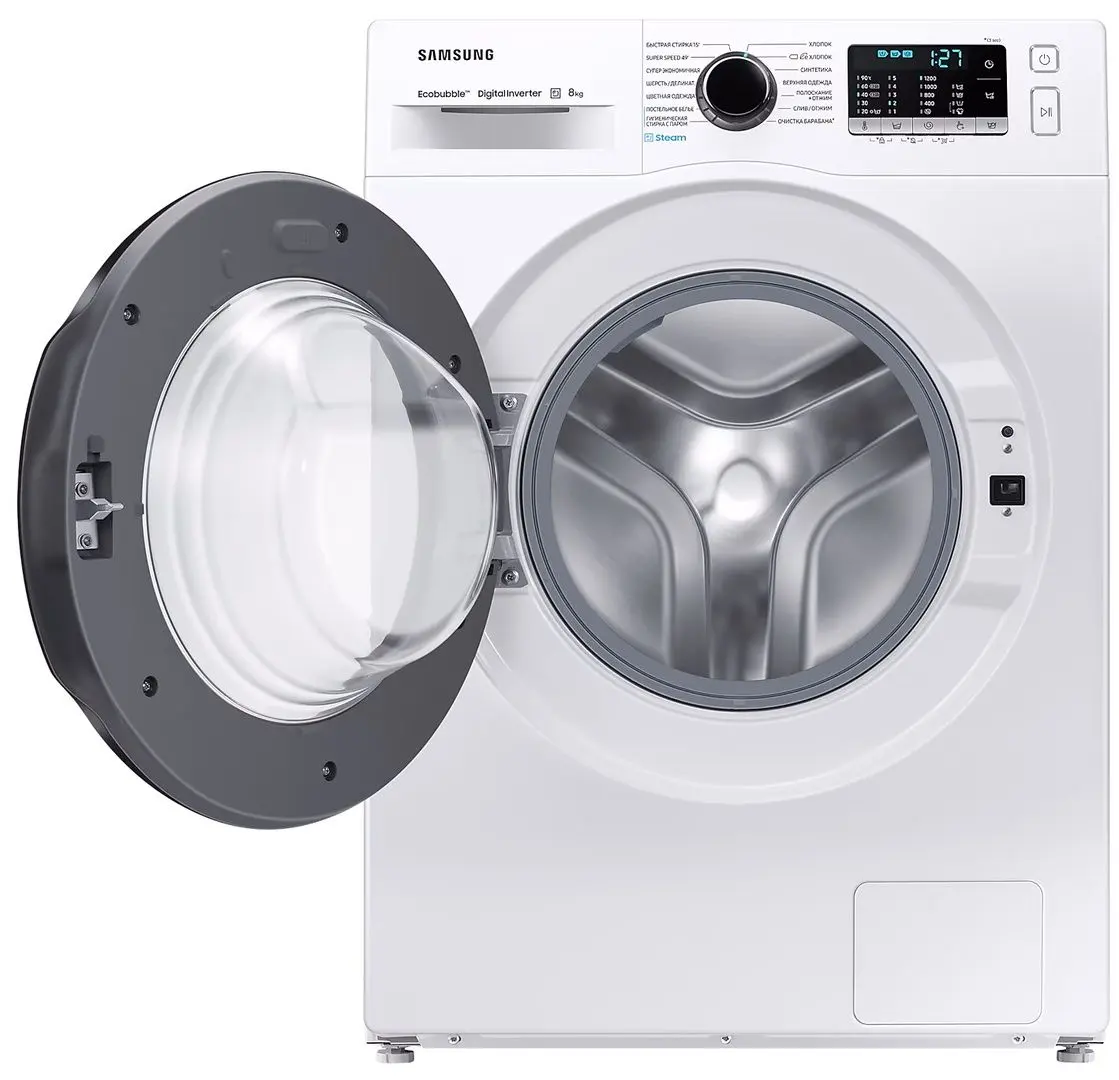 Стиральная машина Samsung WW80AGAS22AECE (White/Black)