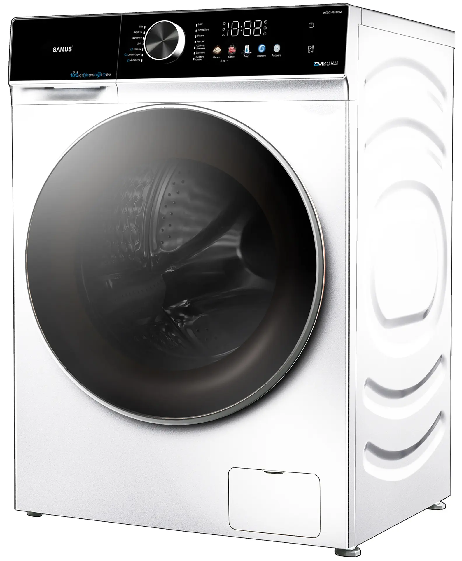 Masina de spalat cu uscator Samus WSDD10612IDM (White)