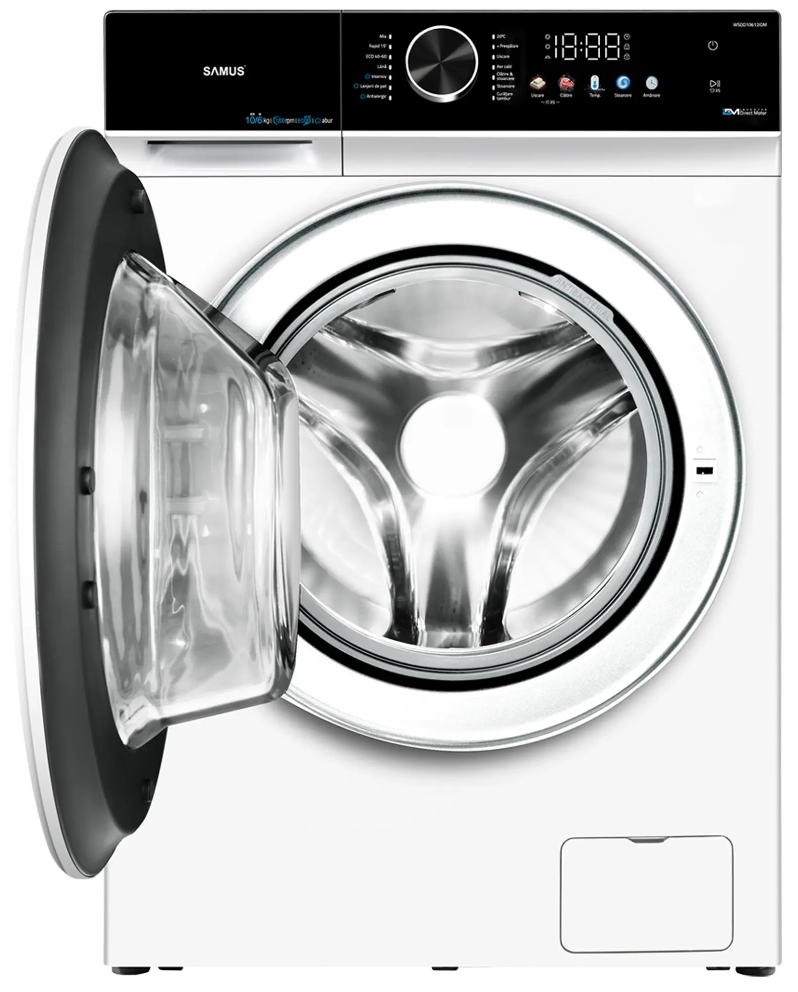 Masina de spalat cu uscator Samus WSDD10612IDM (White)