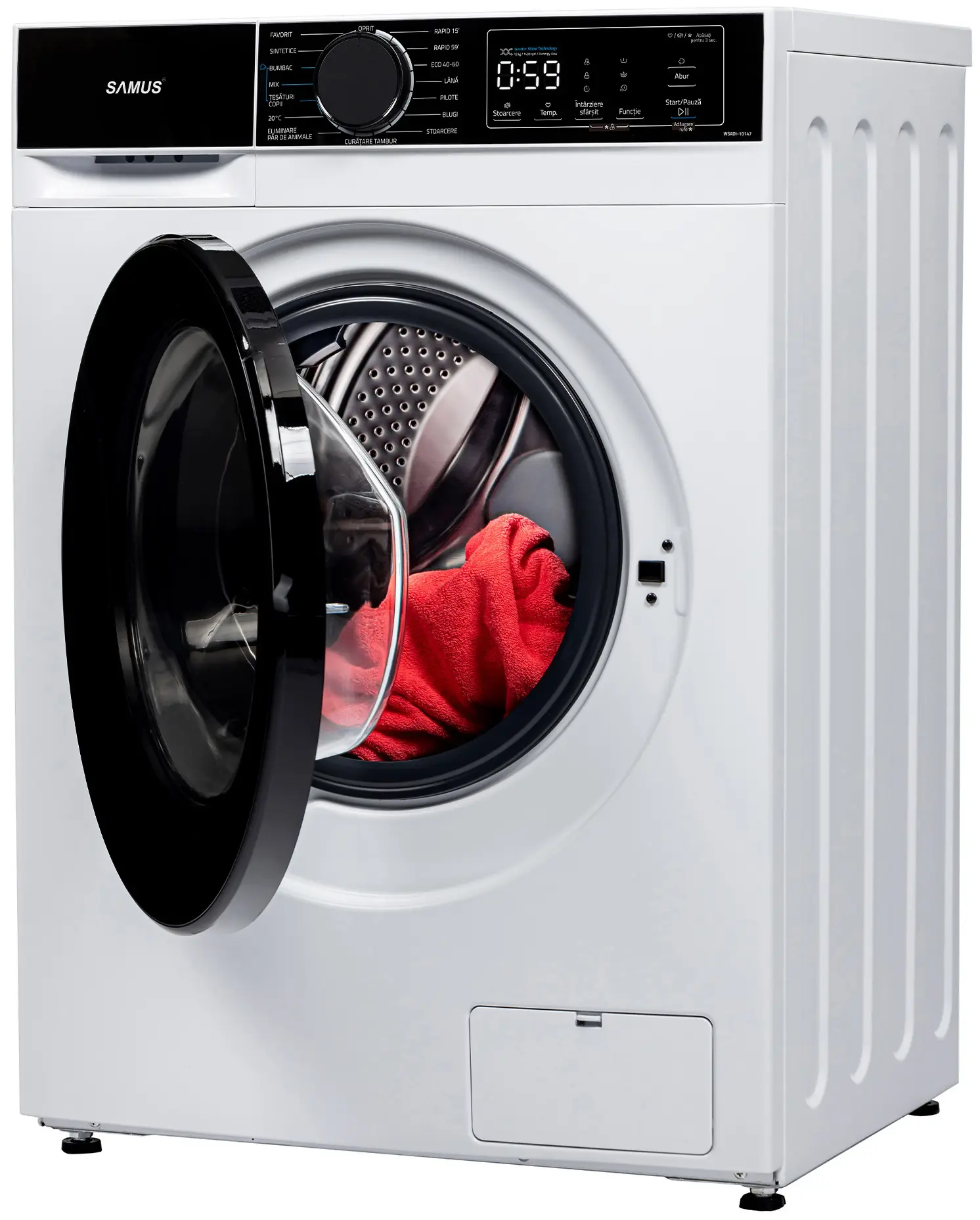 Стиральная машина Samus WSADI-10147 (White/Black) - 4