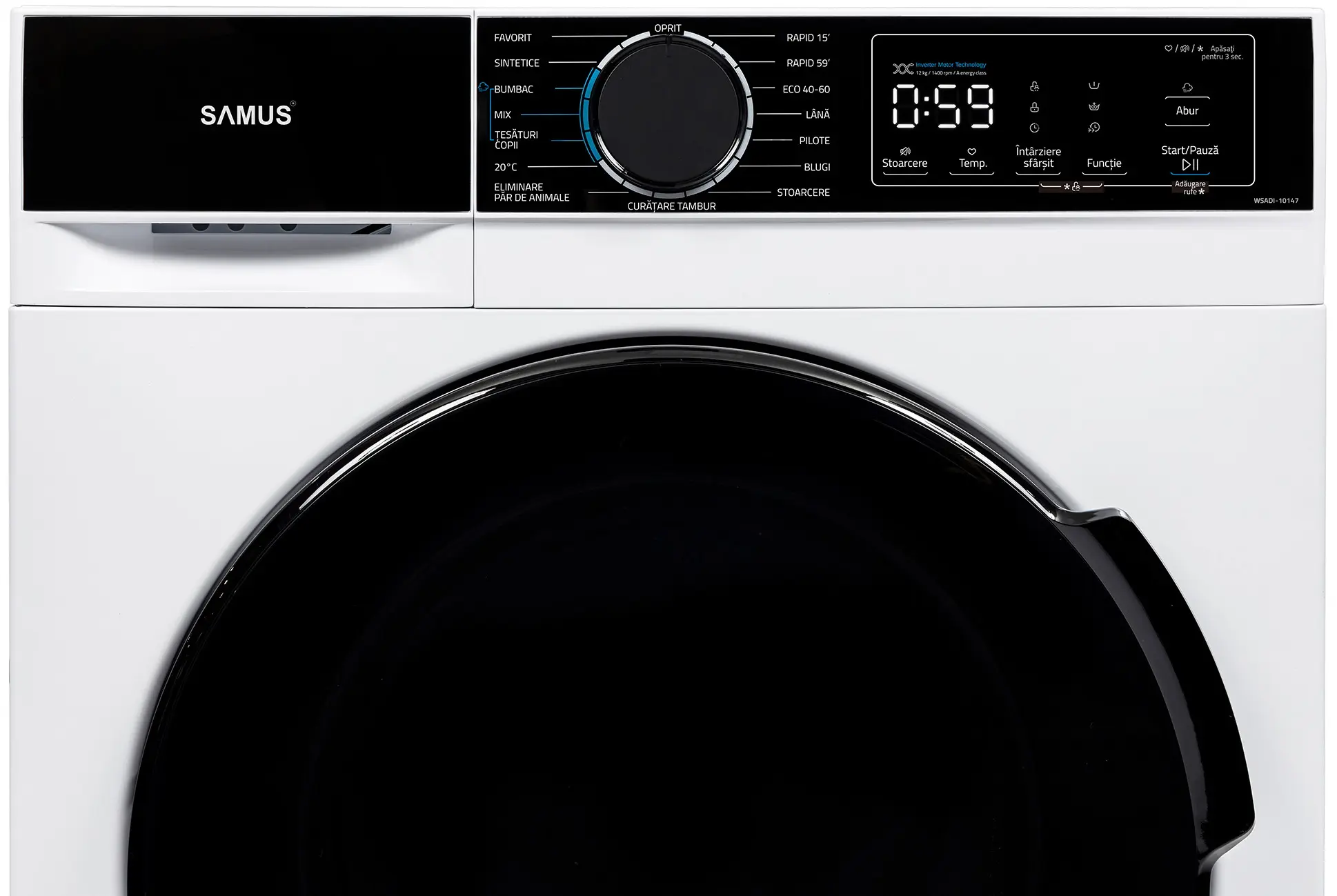 Стиральная машина Samus WSADI-10147 (White/Black) - 5