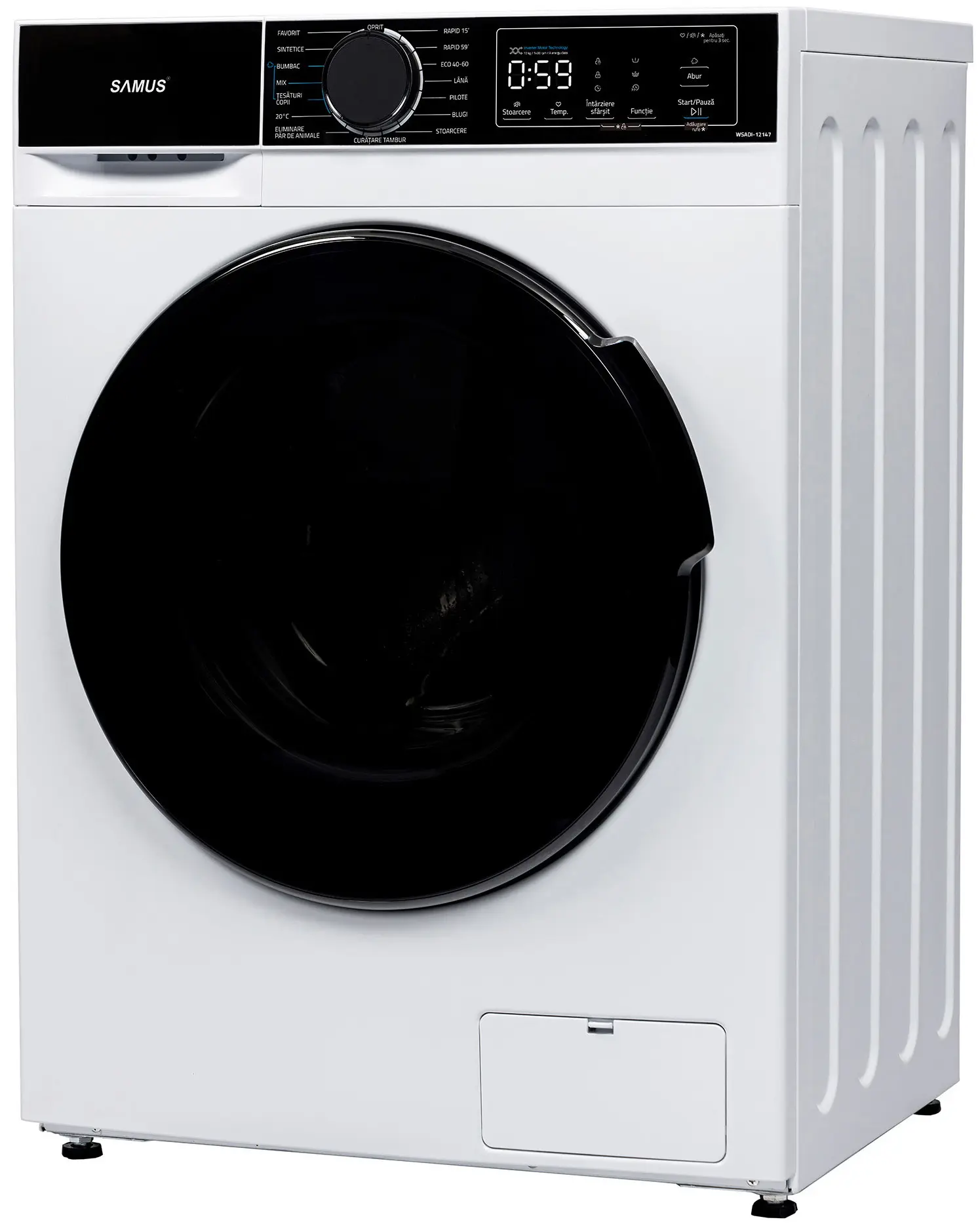 Стиральная машина Samus WSADI-12147 (White/Black) - 3