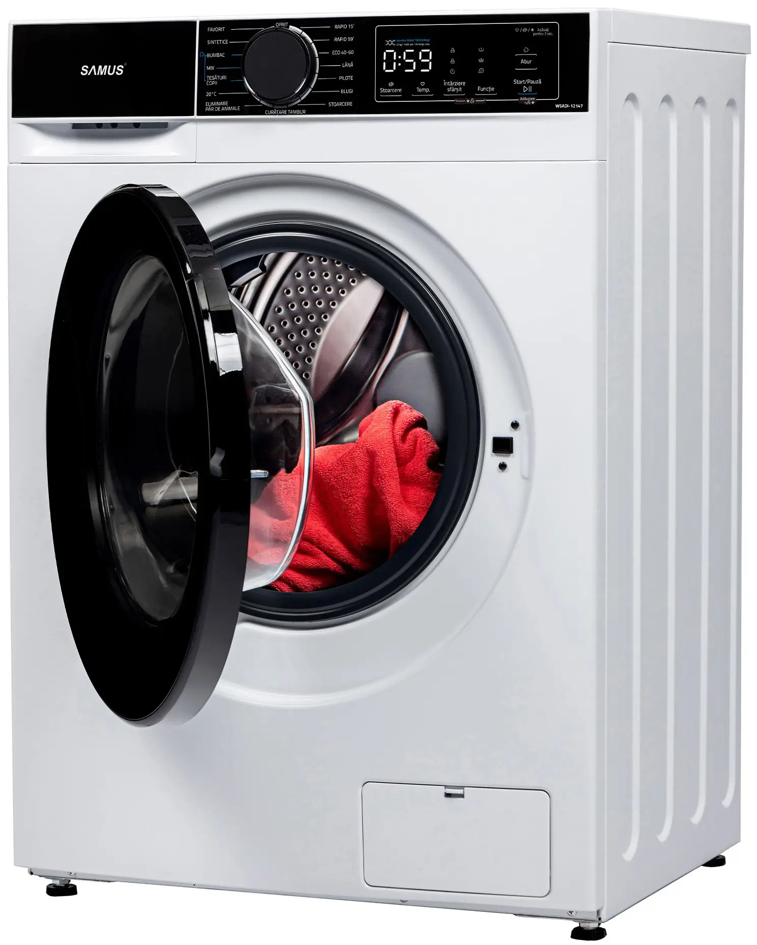 Стиральная машина Samus WSADI-12147 (White/Black) - 4