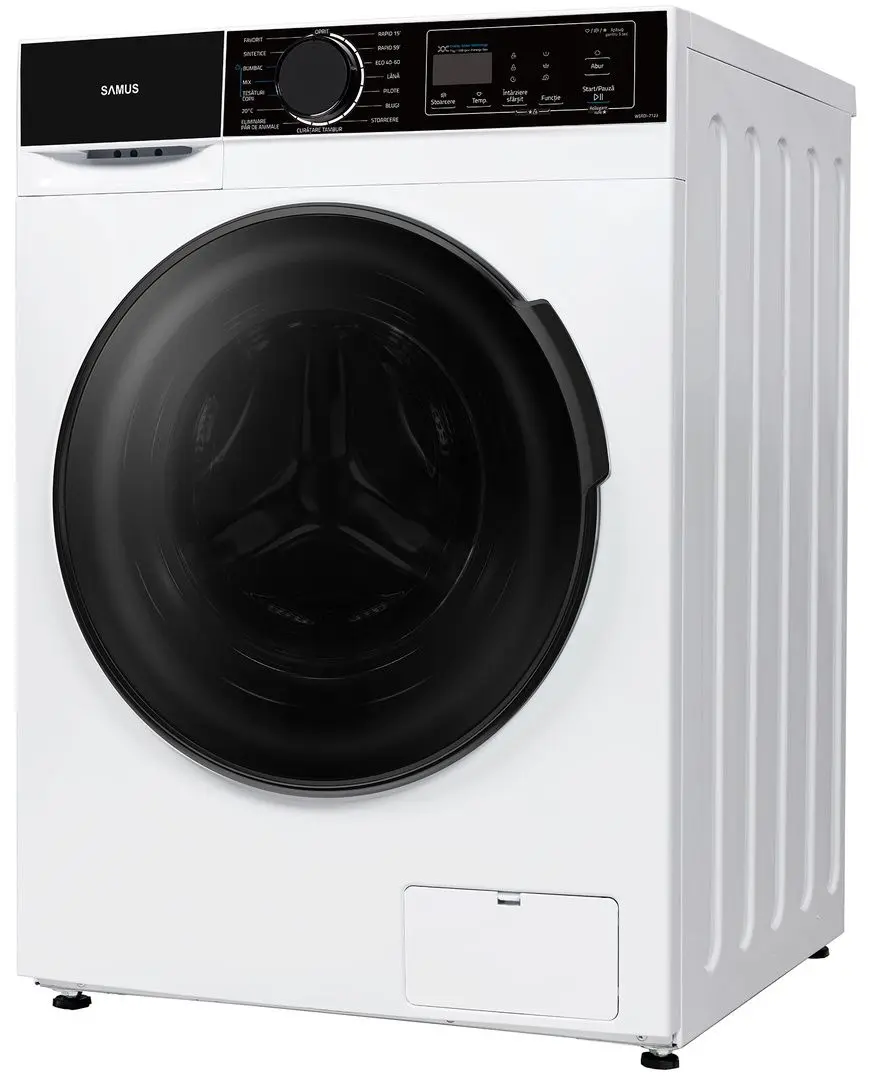 Masina de spalat Samus WSADI-7123 (White/Black)