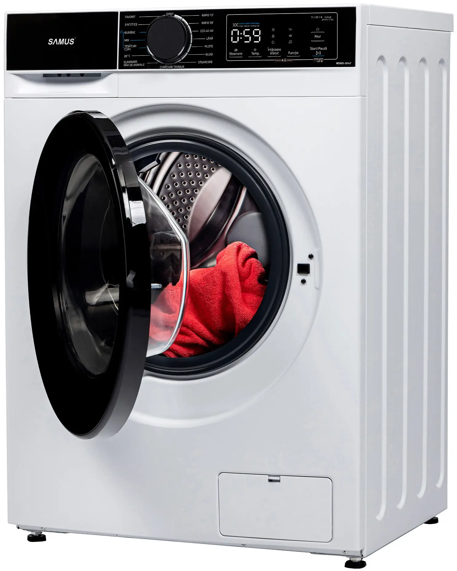 Стиральная машина Samus WSADI-9147 (White/Black) - 4