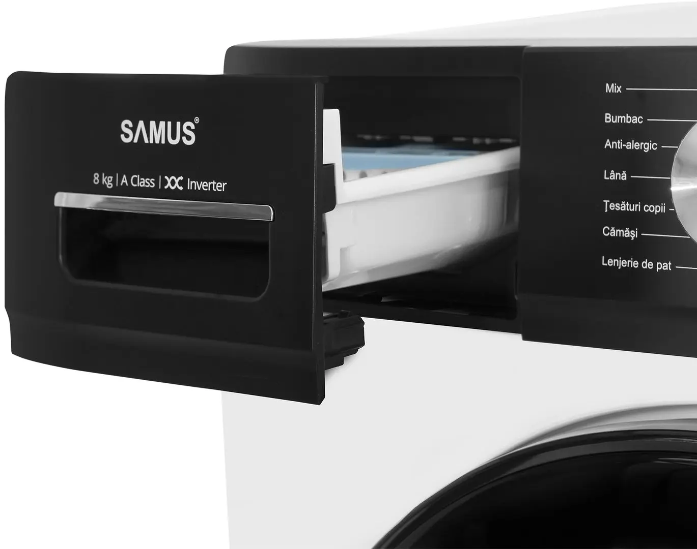 Masina de spalat Samus WSDMI-80142 (White/Black)