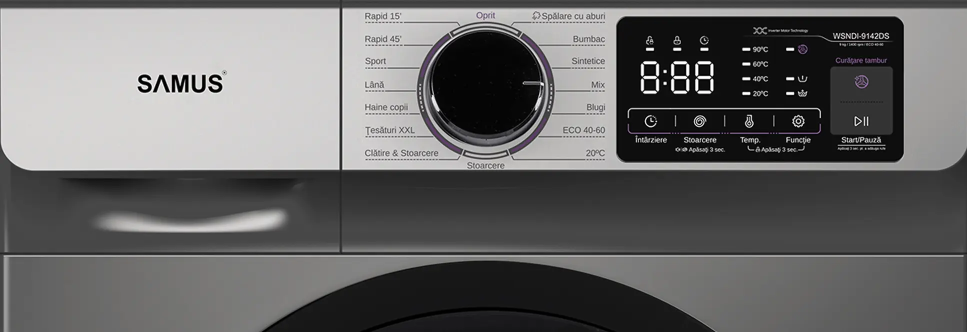 Masina de spalat Samus WSNDI-9142DS (Anthracite)
